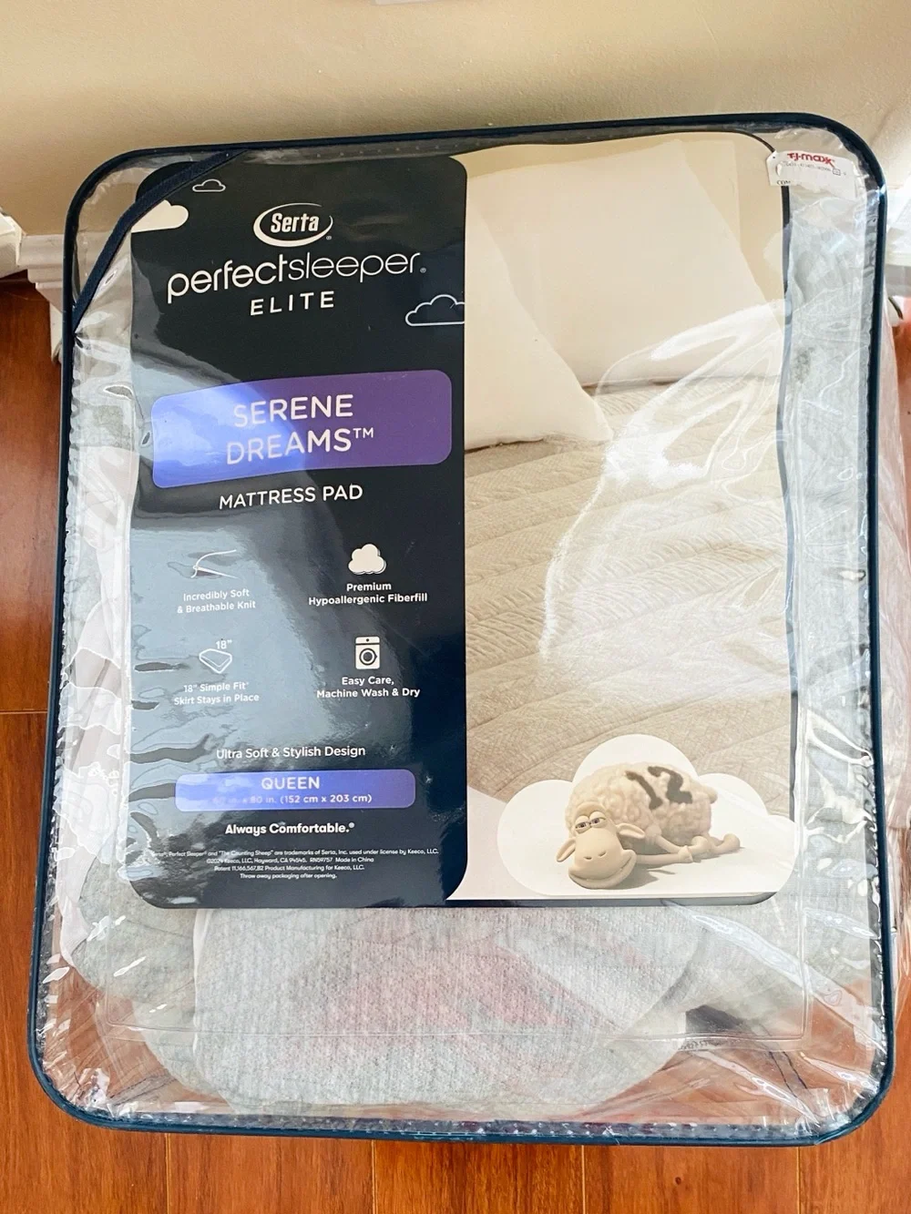 Serta Mattress Pad Queen Perfect Sleeper Gray